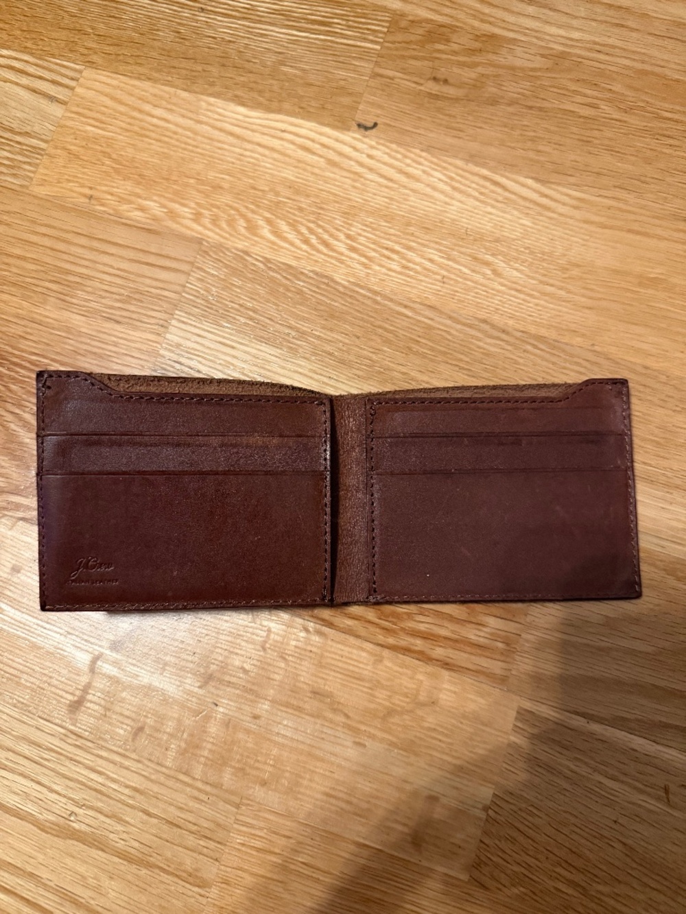 J.Crew brown leather wallet